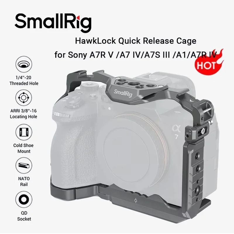 Sony Camera A7 Iv - SmallRig 4481 HawkLock Jaula de Cámara