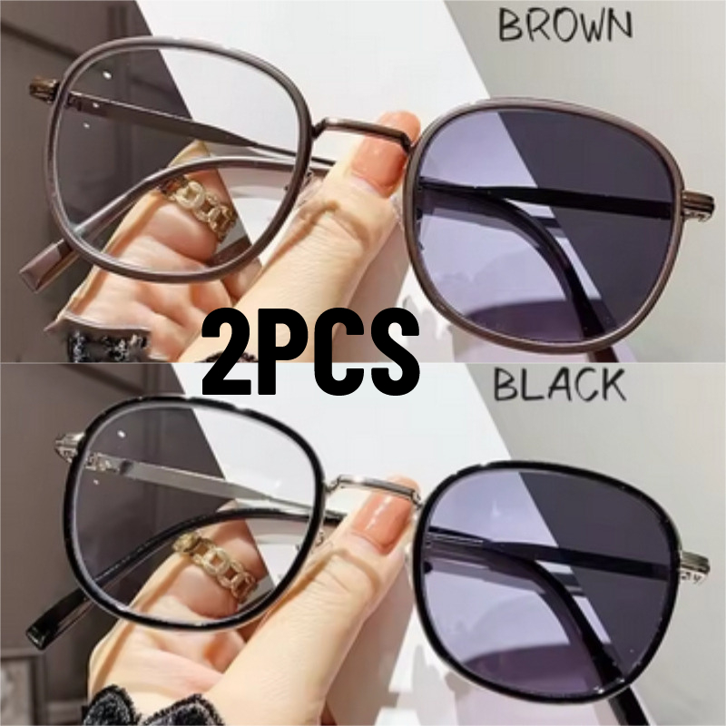 Photography Street - 2 Pares de Gafas Retro Cuadradas