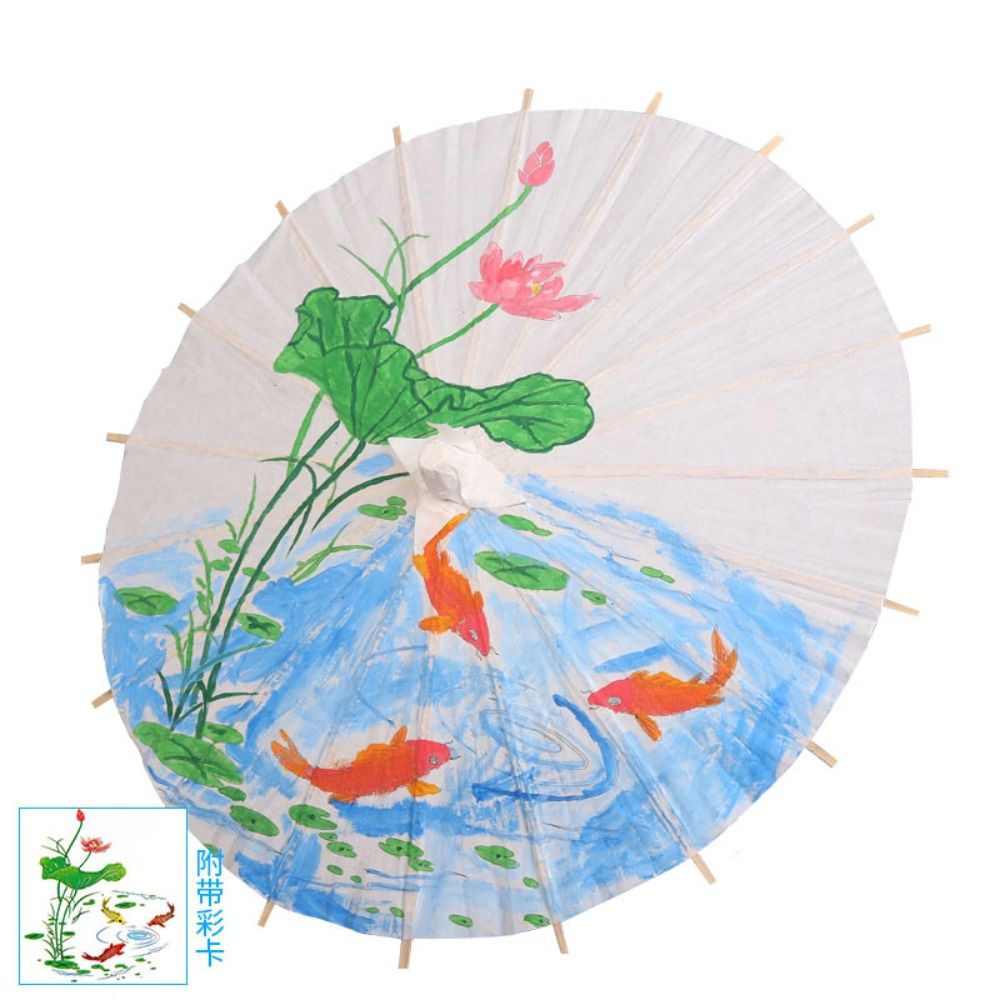 Photography Umbrella - Sombrilla de Papel Decorativa Blanca Hecha
