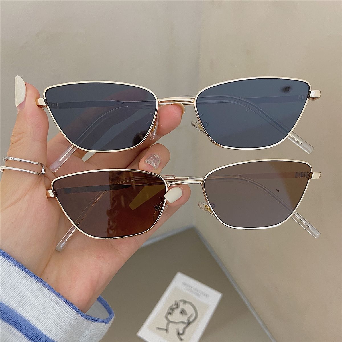 Photography Street - Gafas de Sol Metálicas con Forma