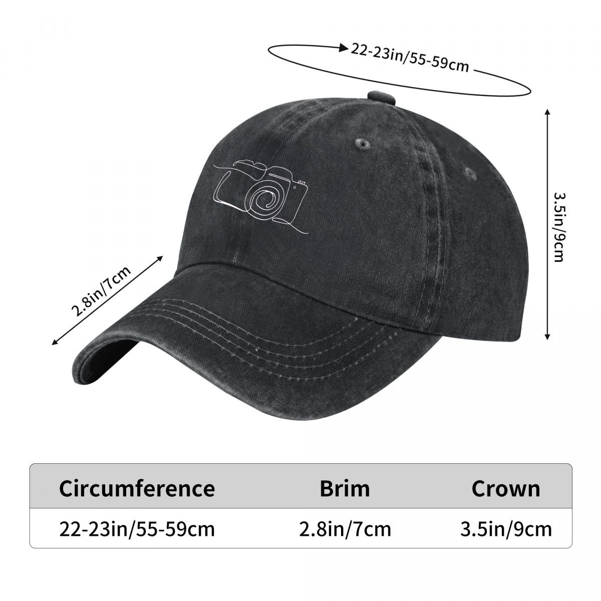 Gorra de béisbol de algodón la - Photography Graphic Design reseña y precio