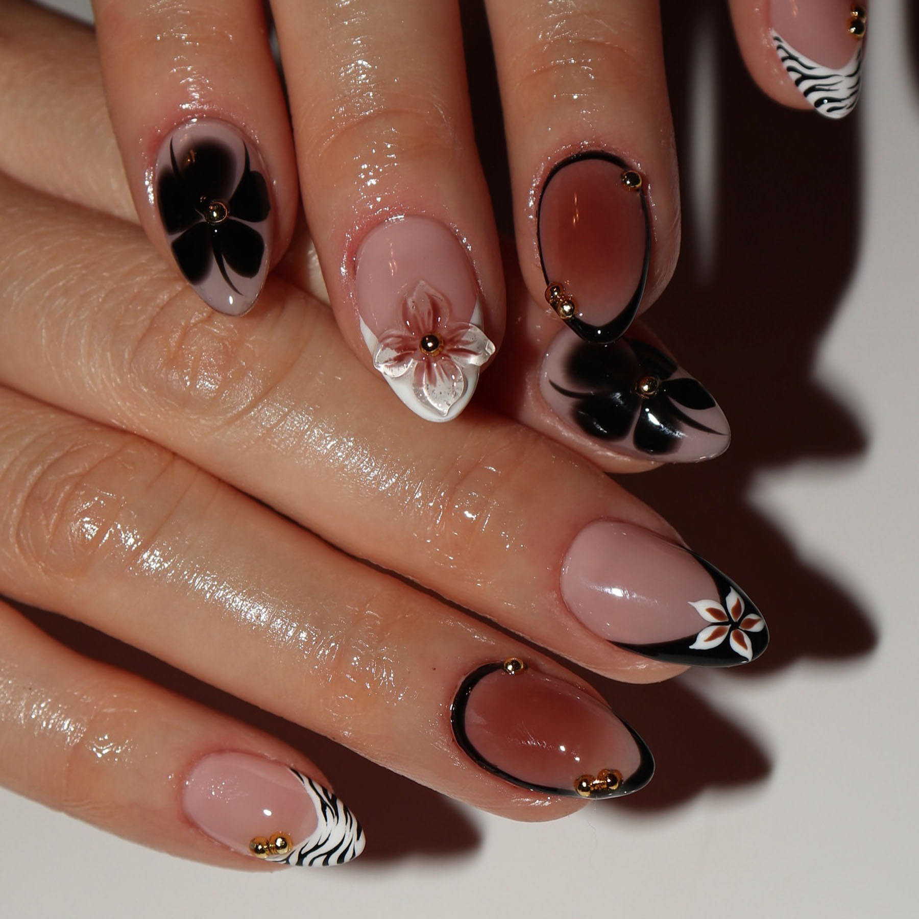 24 Uds. De uñas postizas de fl - Photography Tips reseña y precio