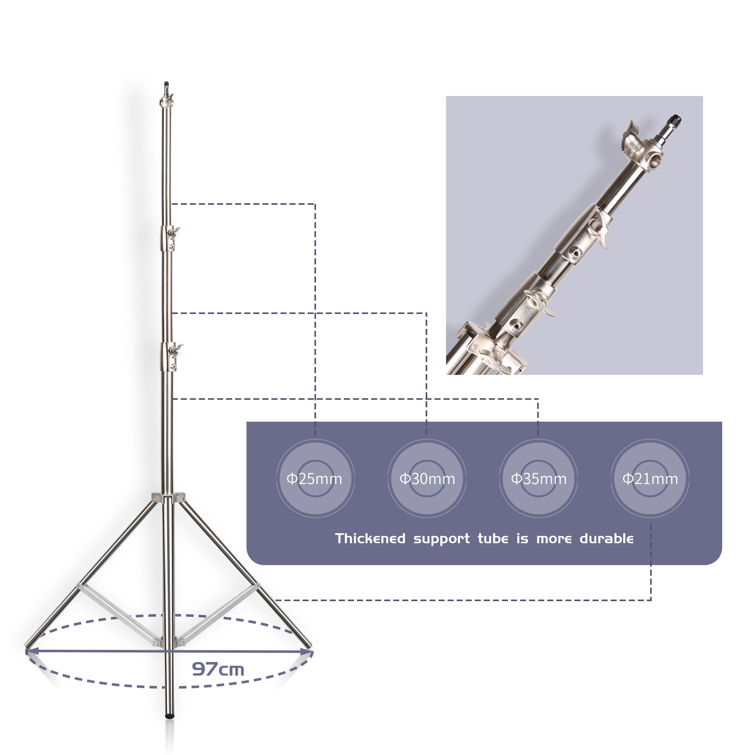 Soporte de luz de acero inoxid - Photography Darkroom reseña y precio
