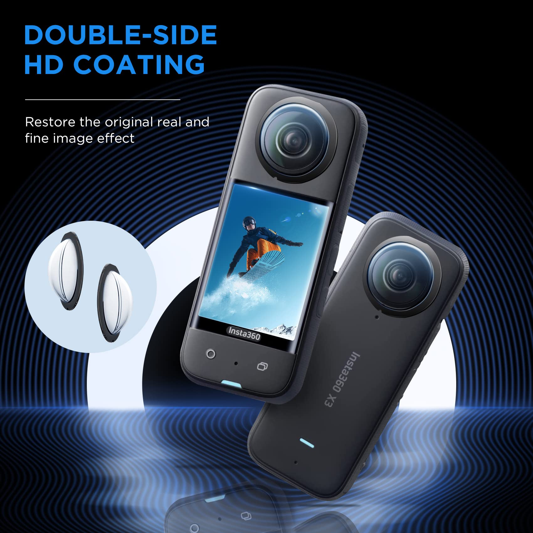 Protector de lente para Insta3 - Insta360 Camera X3 reseña y precio