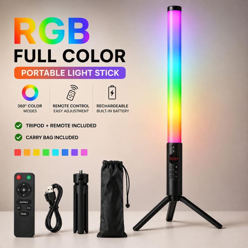 Varita de Luz de Video RGB Por - Photography Umbrella Lights reseña y precio
