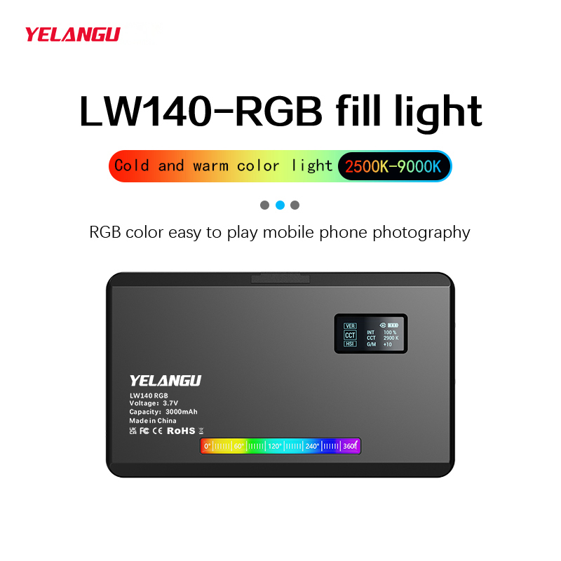 YELANGU RGB luz LED de vídeo W - Photography Umbrella Lights reseña y precio