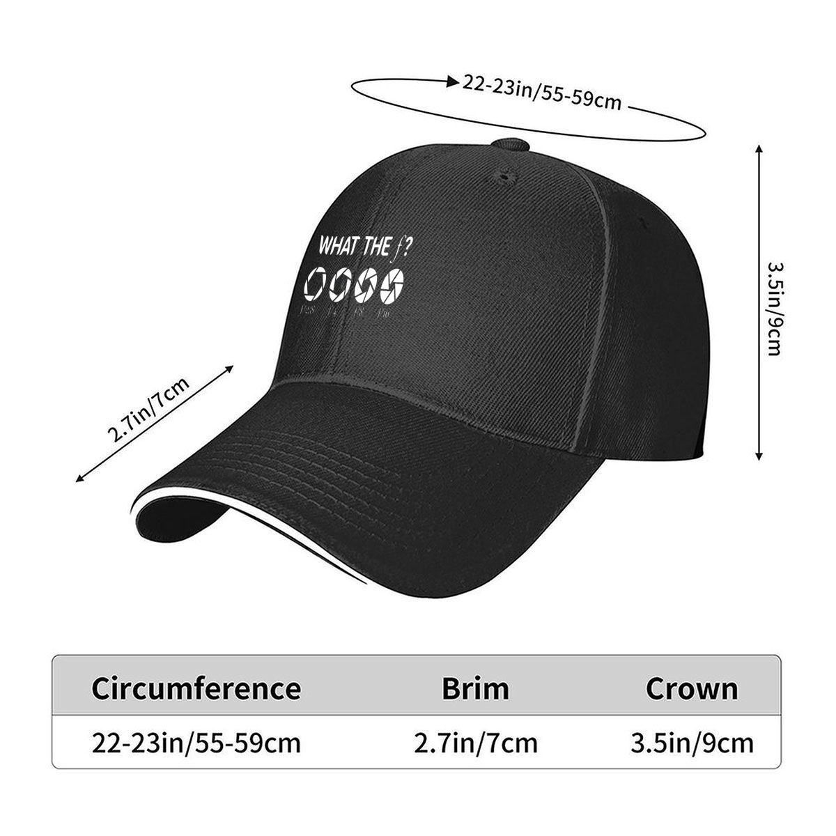 Gorra de béisbol con diseño gr - Photography Graphic Design reseña y precio