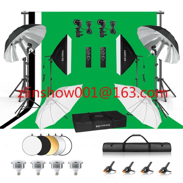 Equipo de estudio fotográfico  - Photography Umbrella Lights reseña y precio