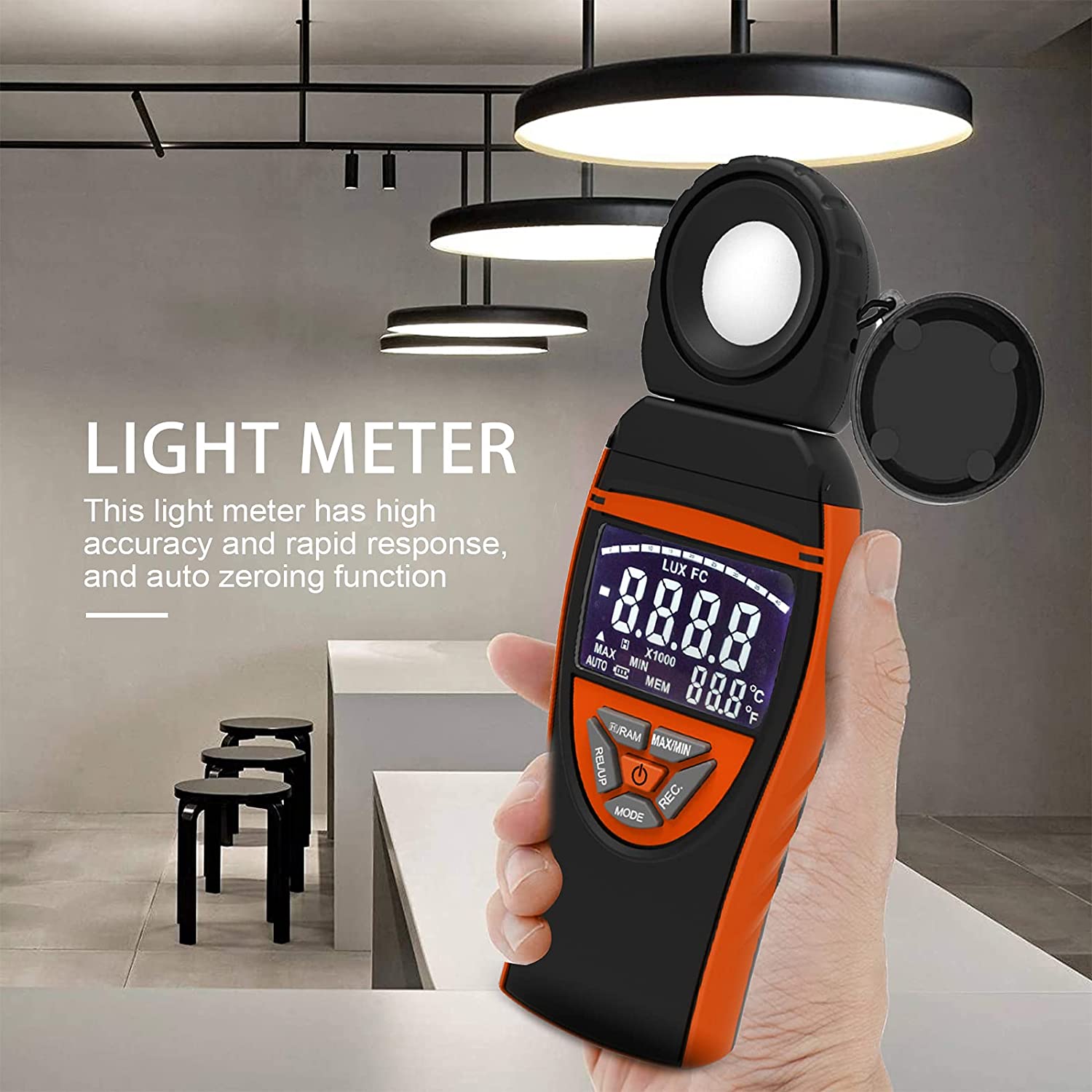 Medidor de luz HOLDPEAK 8801A  - Photography Hp reseña y precio