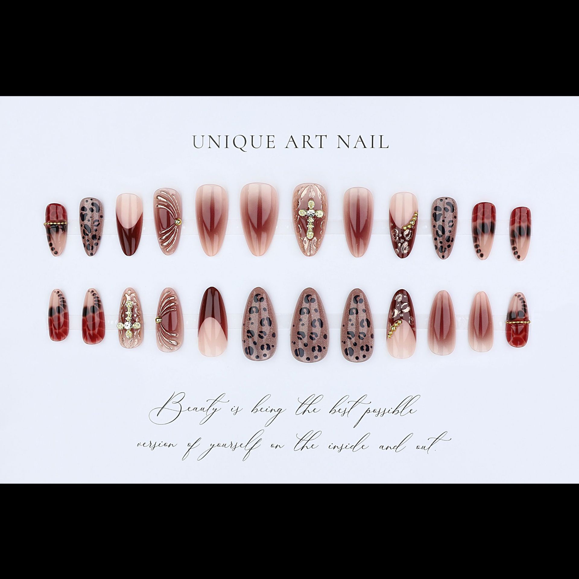 Uñas postizas color rojo vino  - Photography Tips reseña y precio